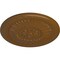 Ekena Millwork Temple Ceiling Medallion (Fits Canopies up to 9 1/4"), Hand-Painted Smokey Topaz, 24"OD x 1 5/8"P CM24TESTF - alternate 4